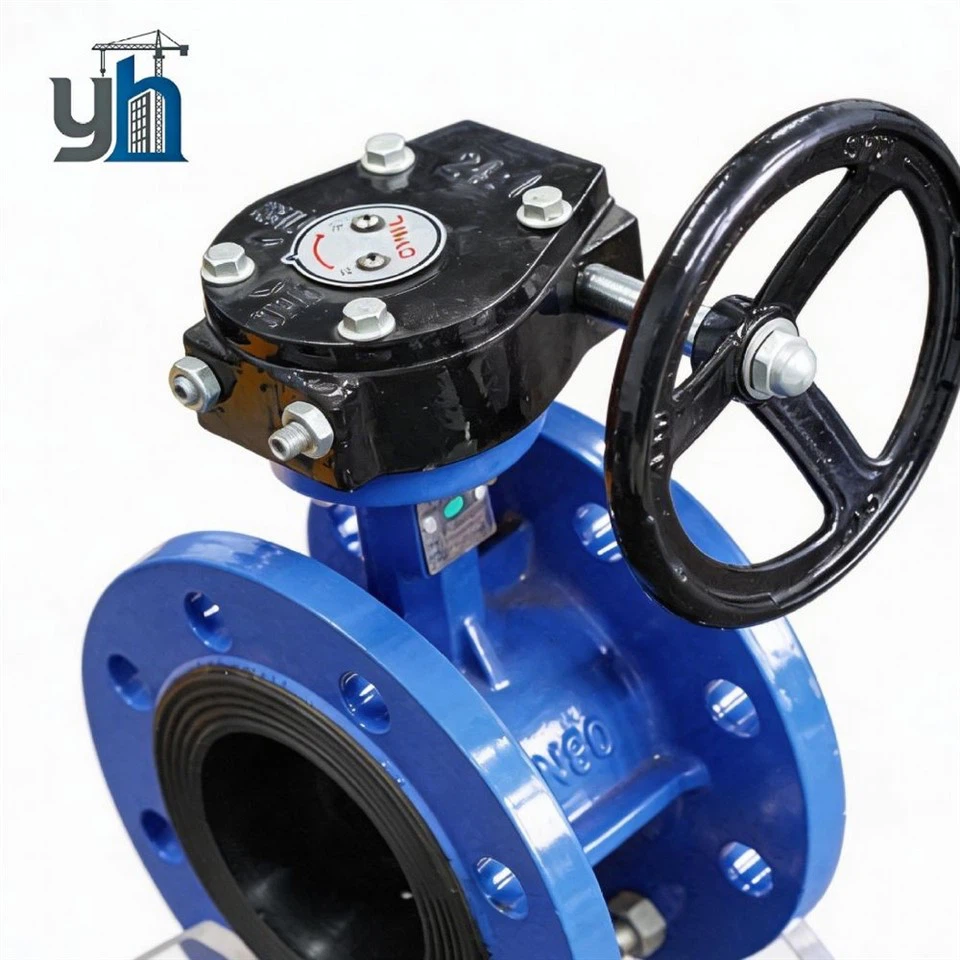 Flanged Cast Iron PN10 Butterfly Valve factory